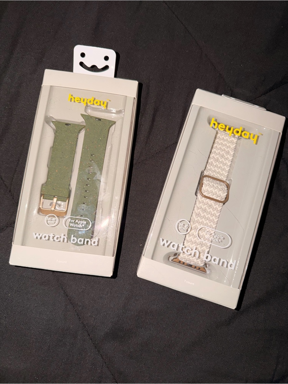 heyday Olive Green & Cream Replacement Watch Bands (2-Pack)